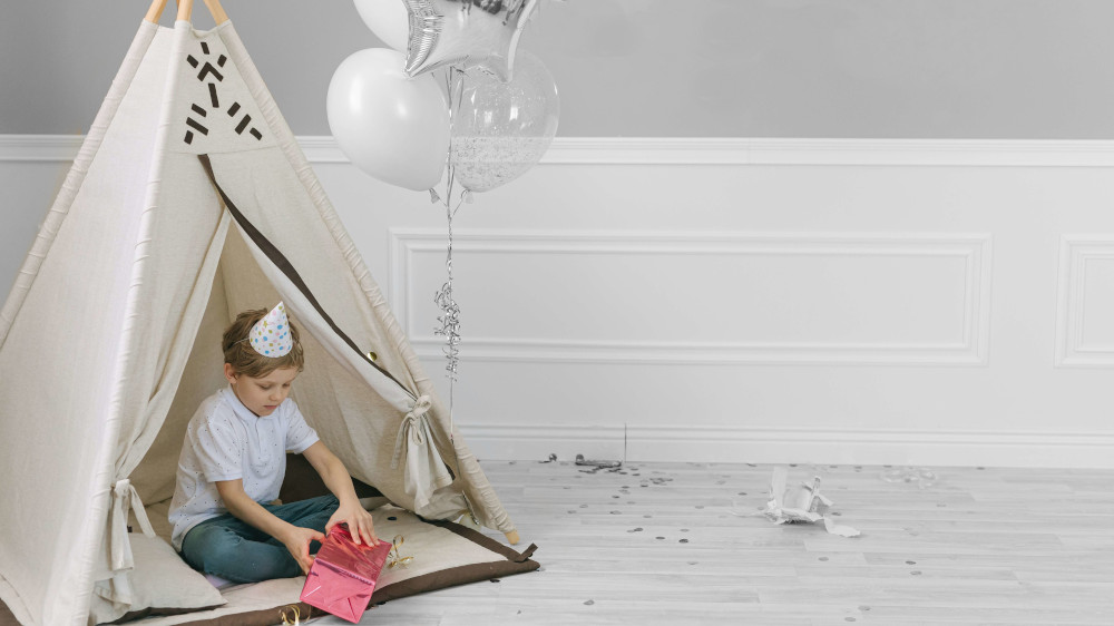Tente tipi enfant en tissu